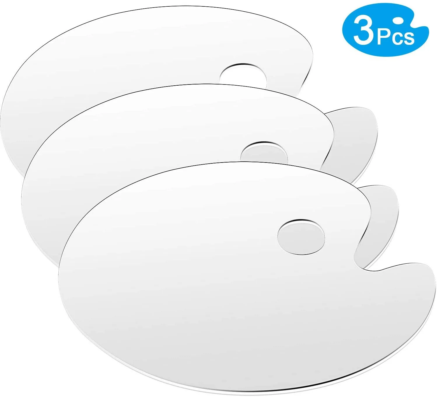 
Oil Painting Palette Oval Palette Watercolor Gouache Acrylic Paint Transparent Palette 