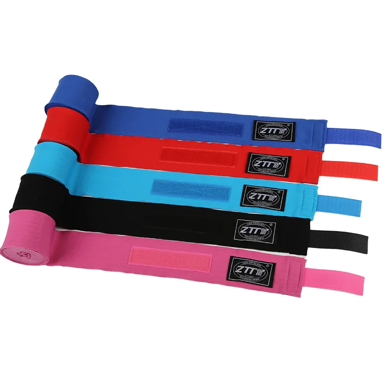 Custom Logo Printing  Professional Cotton Wrist Elastic Quick HandWraps Wrist Wraps Bandage Boxing Hand Wraps