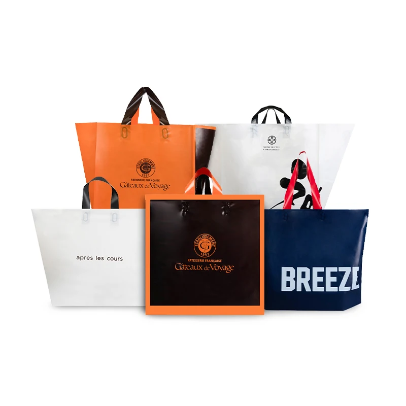 Eco-Friendly Custom Design Easy To Carry Wholesale Shopping Plastic Women Hand Bags