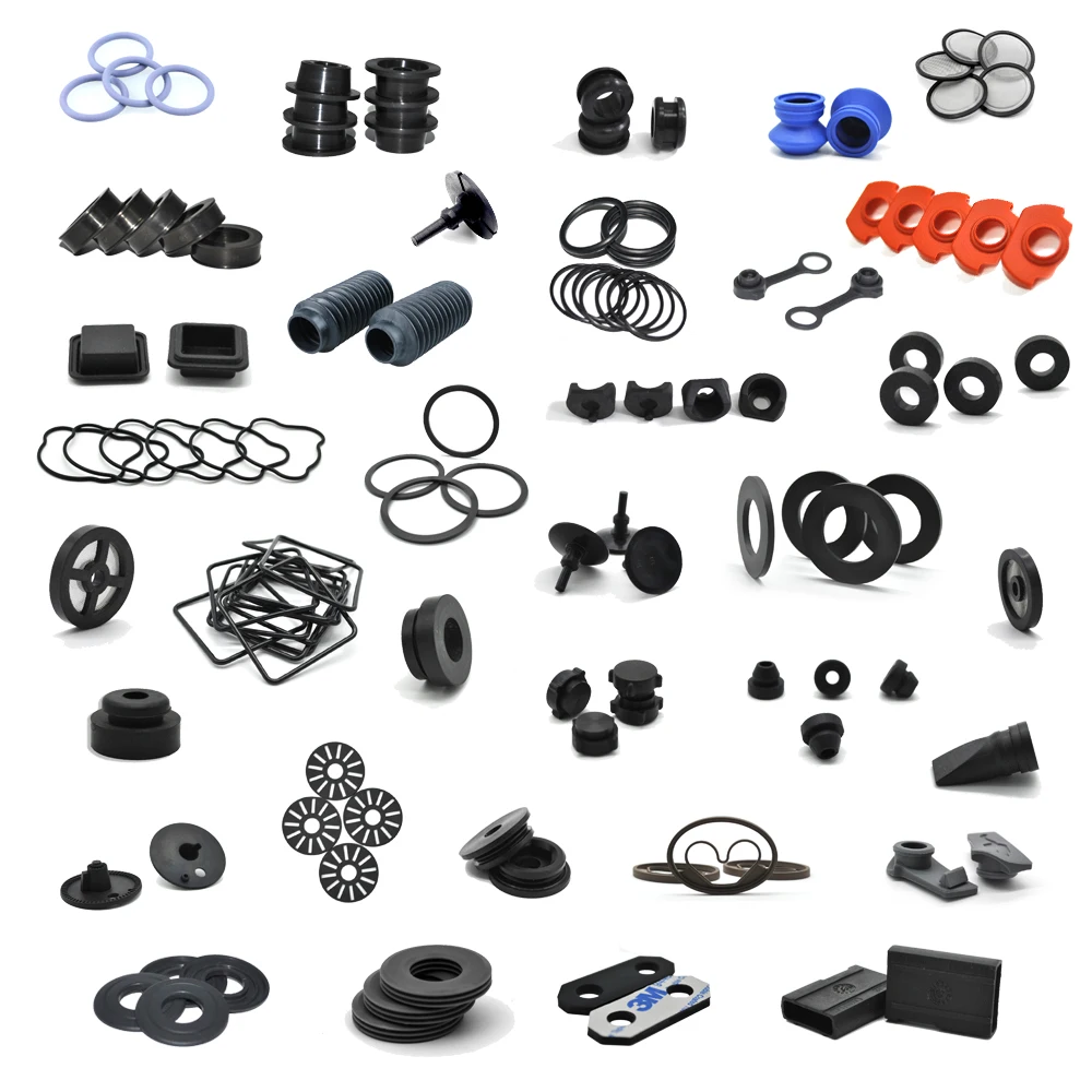 Custom Molded Heat Resistant Flat Rubber Gasket Seals NBR EPDM FKM Silicone Rubber Gasket