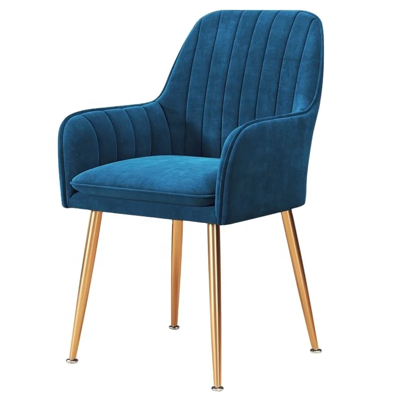 nordic velvet chairs modern minimalist style living room bedroom dining furniture velvet chair luxury  back chairs metal legs