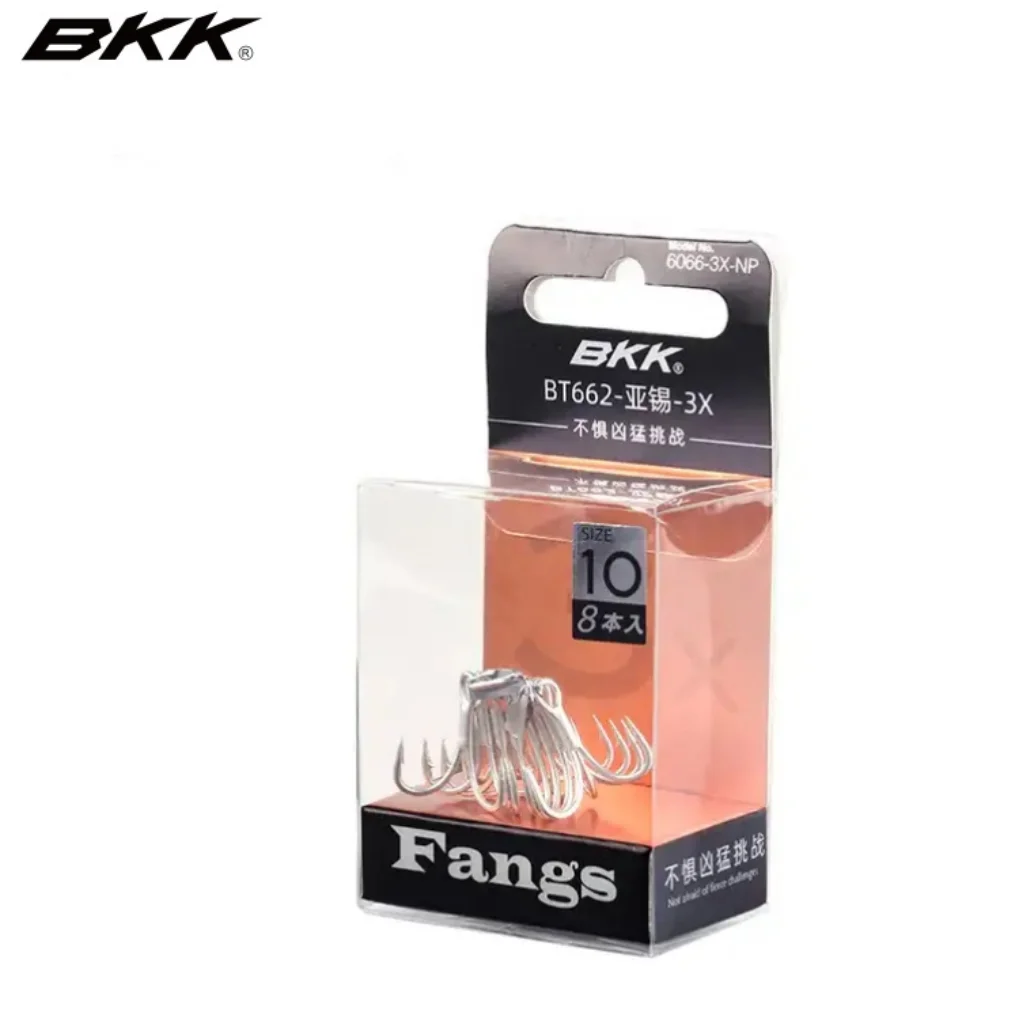 High Quality BKK BT662-3X-NP Triple Hook Sea Fishing Hook Fishhook High Strength 3X Strong Saltwater Fishing Treble Hook
