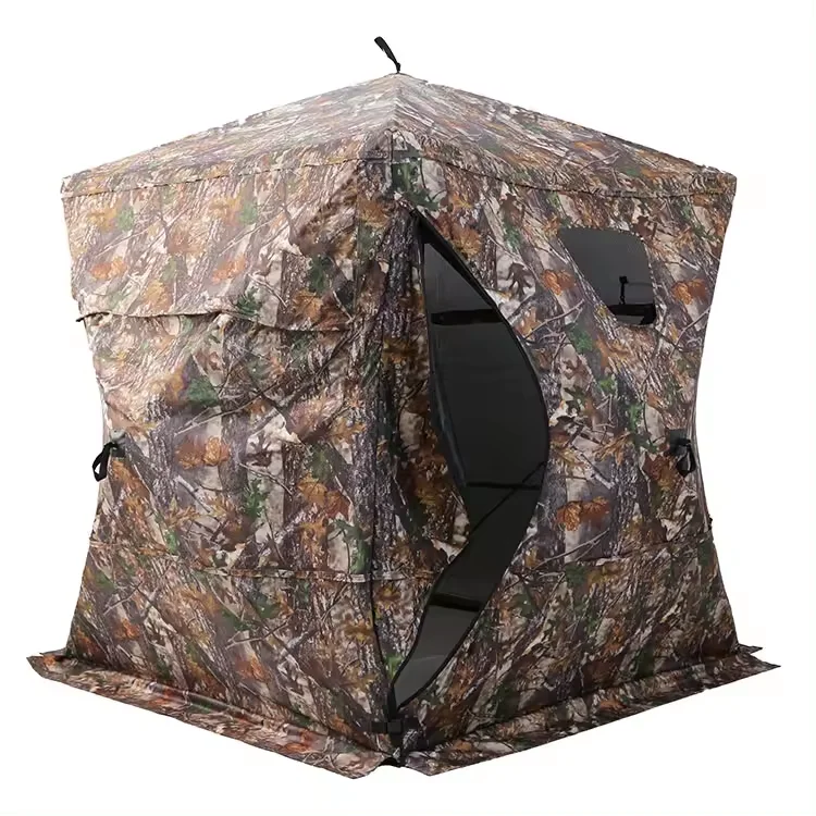 See through custom hunting equipment Collapsible waterproof outdoor sports camo durable pop-up blind tent