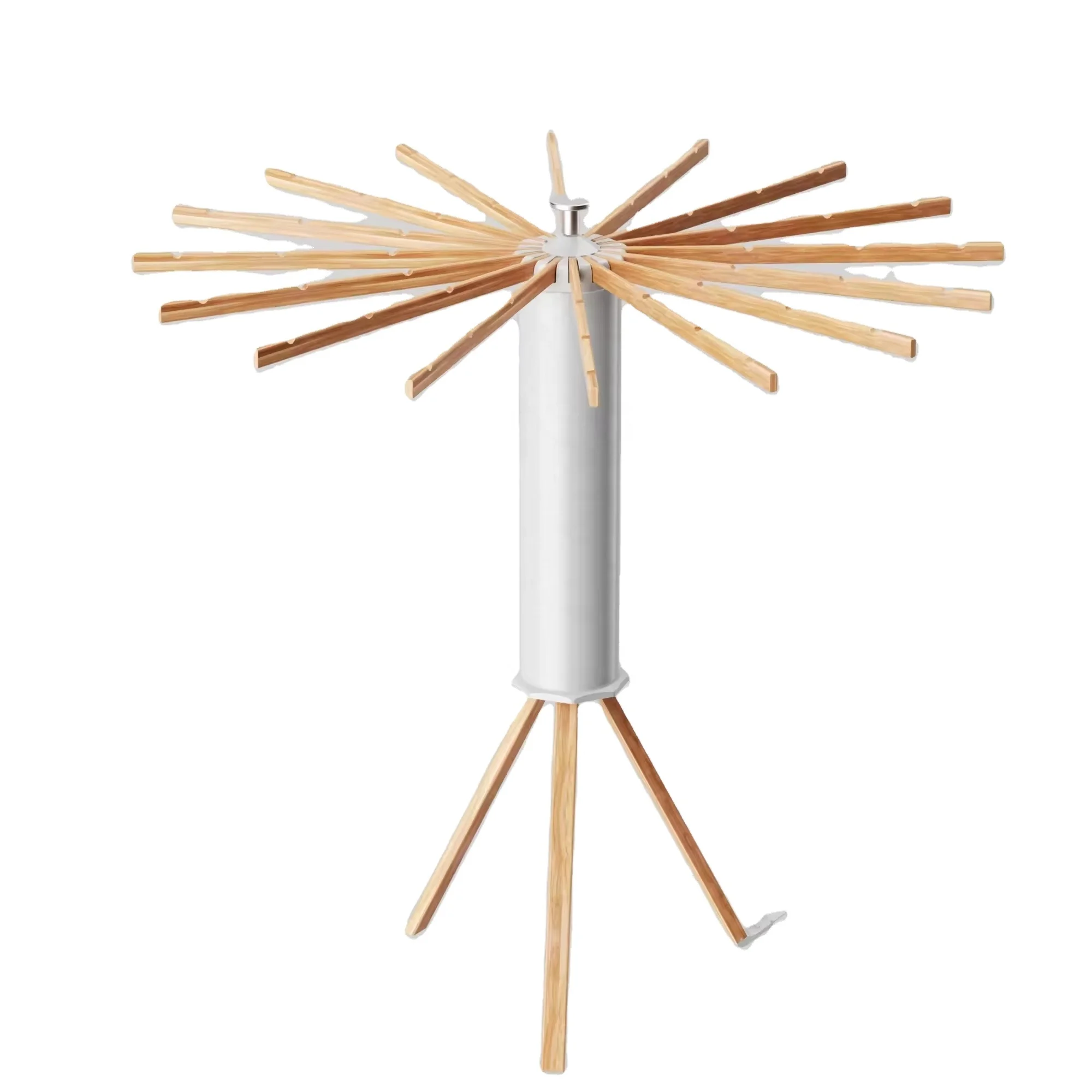 16 Beech Rods Tripod Clothes Rack For Drying For Laundry Use For Space Saving