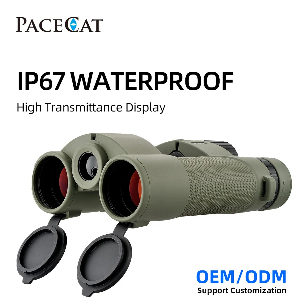 Диапазон измерения для ночного наблюдения Pacecat 10x42 макс 2000 м LRF бинокулярный
