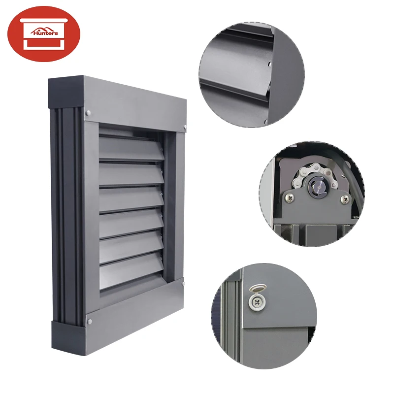 OEM Project Building Aluminum Sun Louver system/ Sun shading Louver