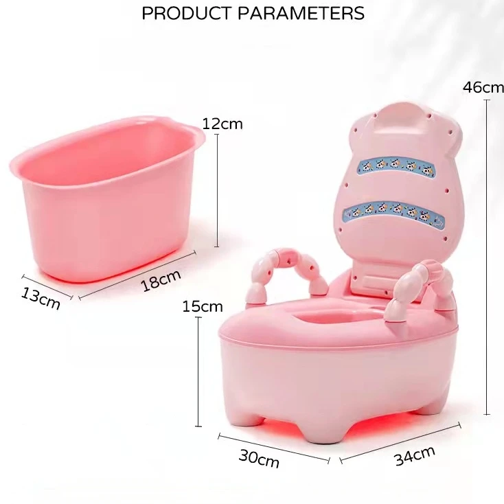 Cute Cow Portable Potty Portable Baby Toilet Potty Training Seat Child Pot Training Girls Boy Potty Kids Chair Toilet Seat Pot