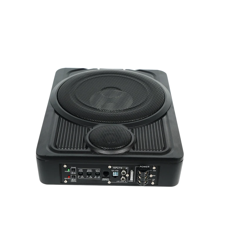 Hot Selling factory price 10 Inch flat subwoofer high power under Super Thin Under Seat Audio Car Subwoofer
