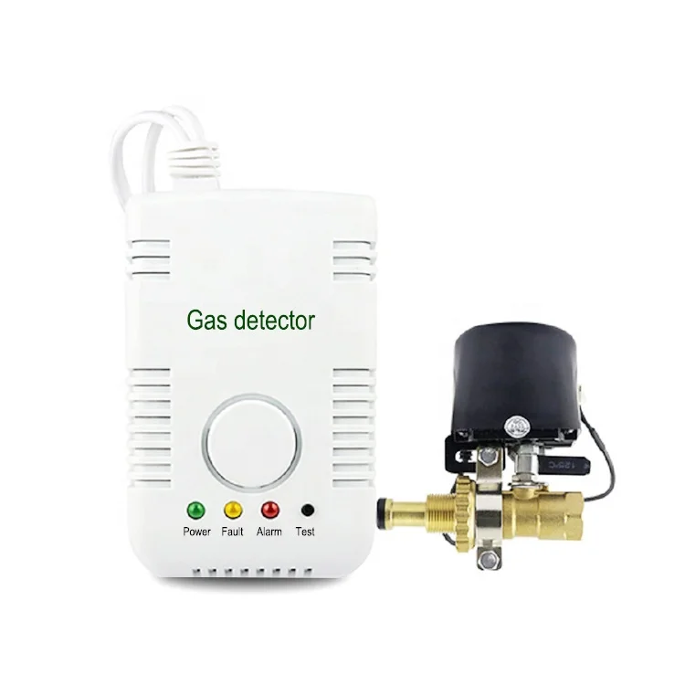 Factory OEM Hot Selling Home Kitchen Usage Methane LPG LNG Multi-Gas Detectors With Solenoid Valve Or Manipulator Or 315/433Mhz