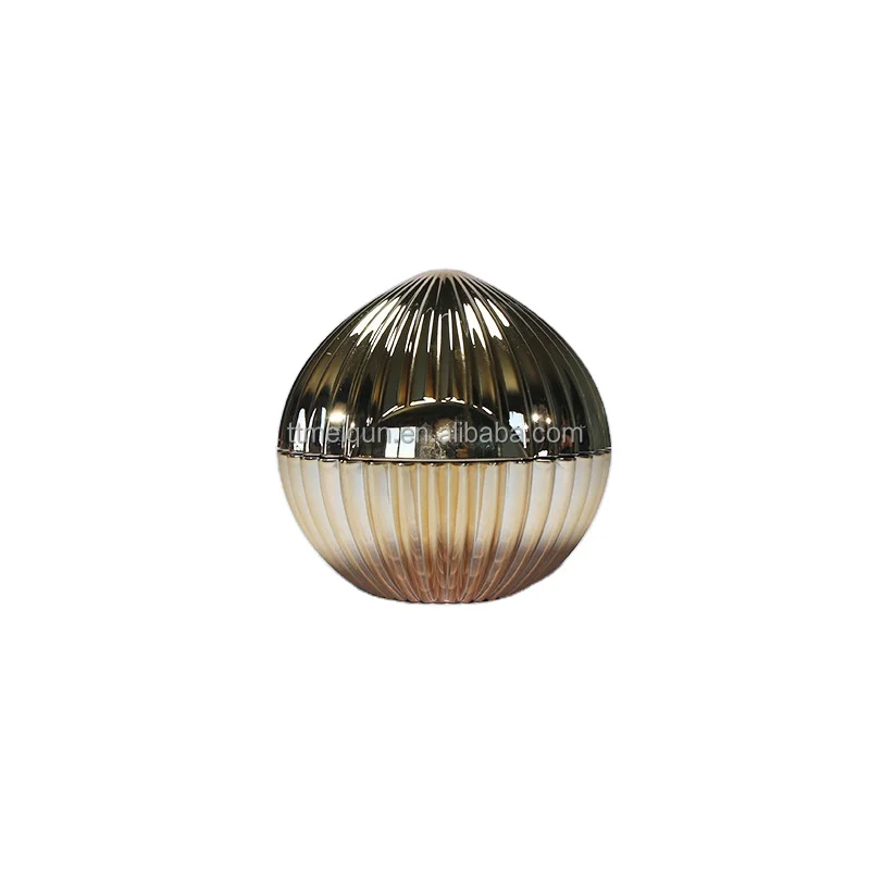 Round high-grade gold pigment cream dispenser bottle Lady Cream Cream bottle Skin care plastic bottle with gasket