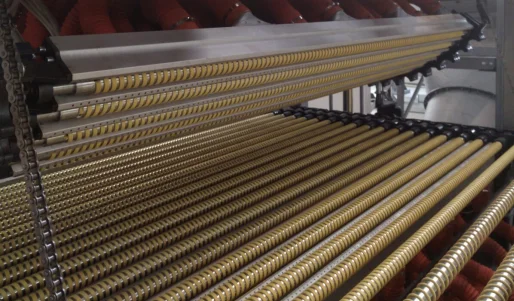 High Temperature Resistance Square Braided Aramid Roller Rope for Glass Tempering Furnace