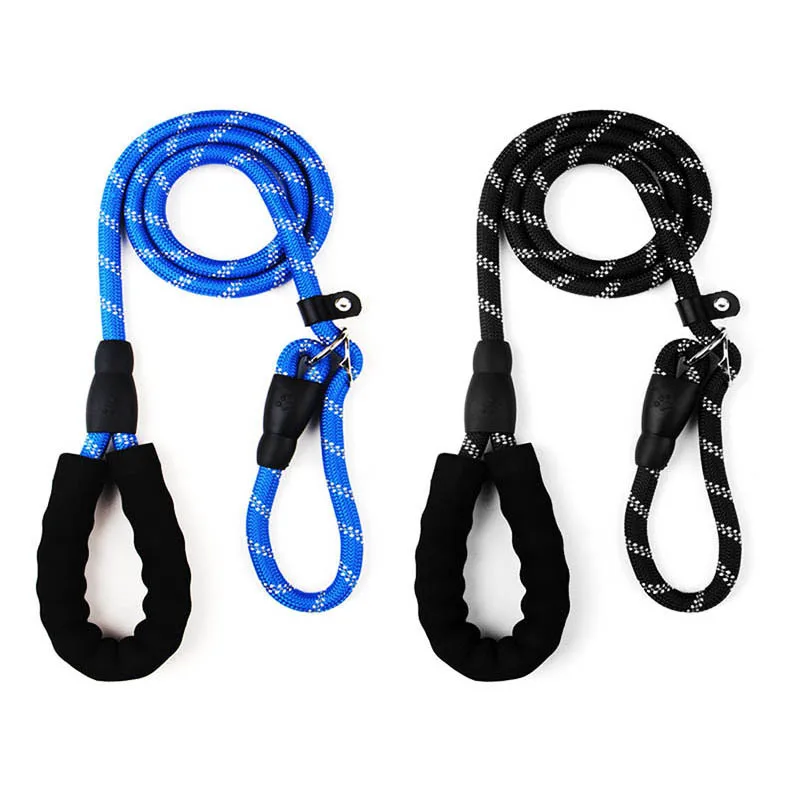 Custom nylon dog collar and leash pet high density nylon material dog leash for large dog