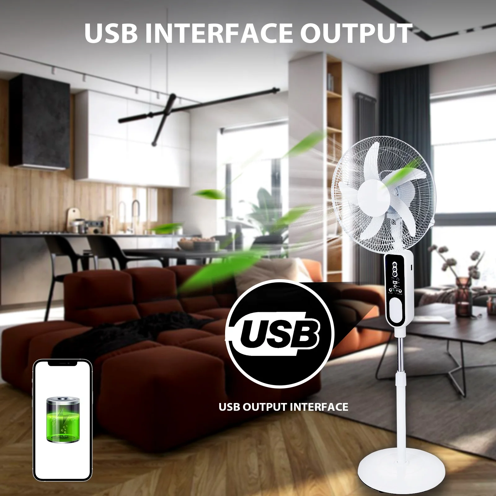 teyoza 16inch standing rechargeable AC/DC solar inverter remote pedestal fan with solar panel