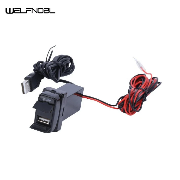 Water Dust Proof Power Adapter Audio 12V 24V 2 Ports Car USB Charger Socket For MITSUBISHI
