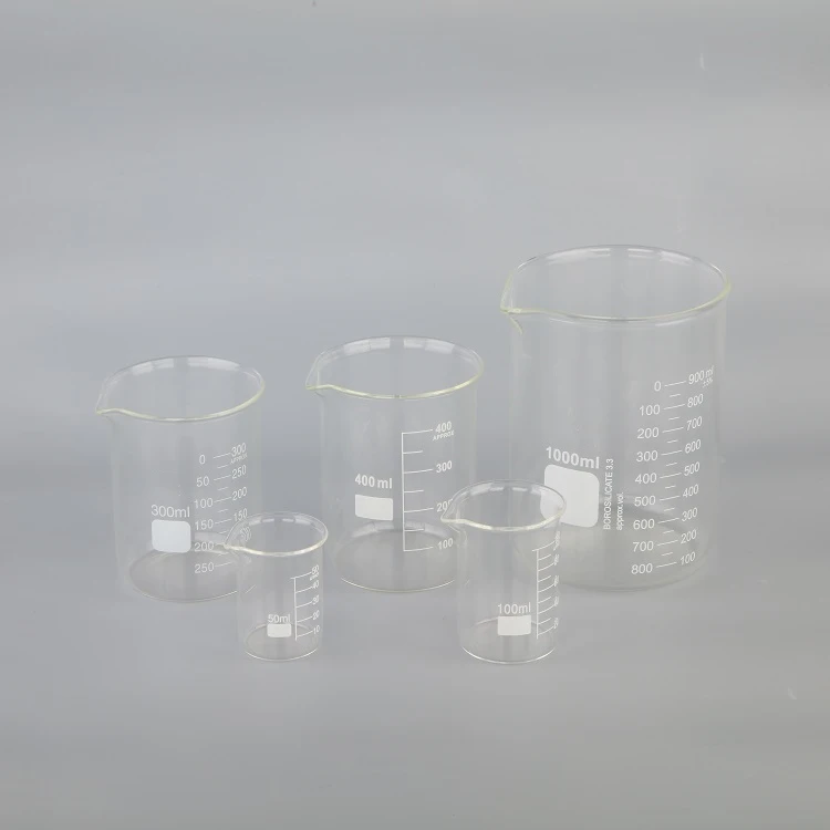 boro 3.3 custom logo pyrex glass beaker mug micro chemistry 600ml glass beaker