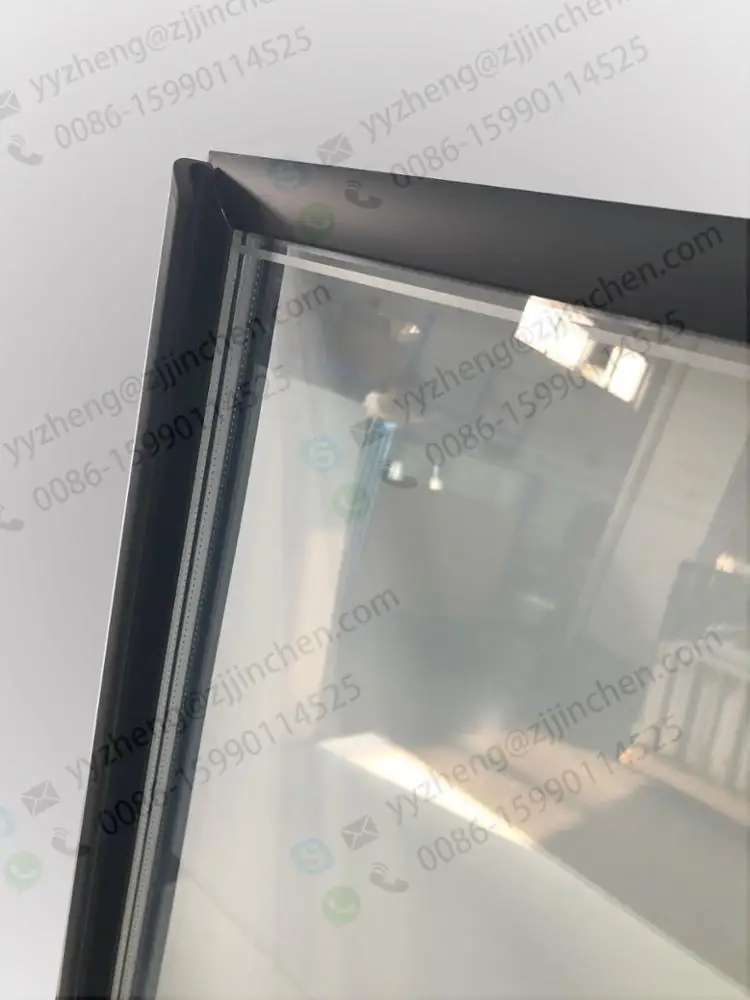 Upright Aluminum Glass Door For Cold Drink Display Cooler Refrigerator Freezer