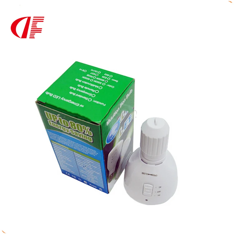 Светодиодная аварийная лампочка автоматически устанавливается в любую стандартную домашнюю среднюю базовую розетку