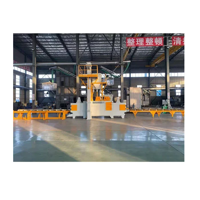 
High quality round tube outer wall shot blasting machine/sandblasting machine 
