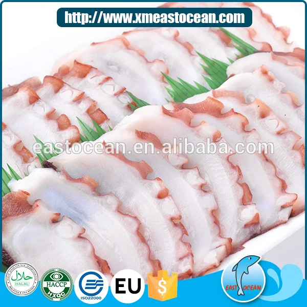 Wholesale low price heathy delicious frozenjapanese sushi frozen octopus slice for sale