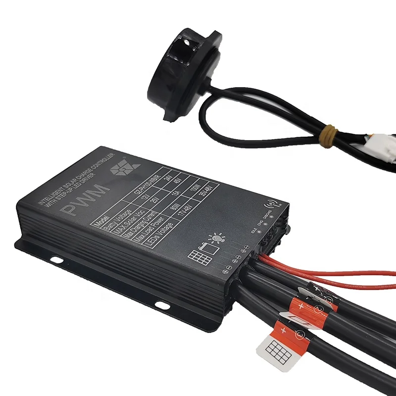 Wide PV Range Hybrid 12v 24v Small PWM Solar Street Light Controller with Built in Led Driver with Microwave Sensor