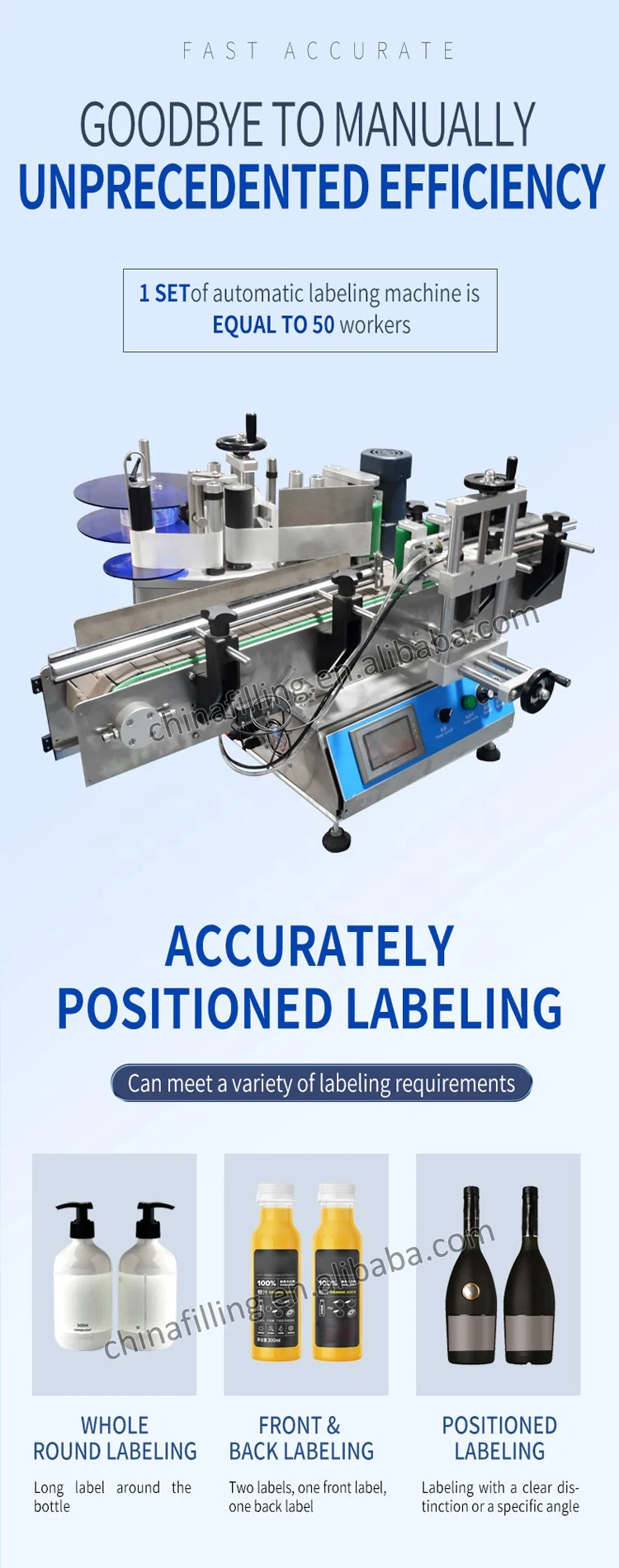 Promotional Auto Desktop Aloe Vera Protein Powder Pharma Round Bottle Self Adhesive Labeling Machine