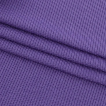 Customer Solid Color Twill Cotton/Polyester Fabric CVC Cotton 60/40 Dyeing Fabric Dress Stretch Jersey Knitted Fabric 2*2 Rib