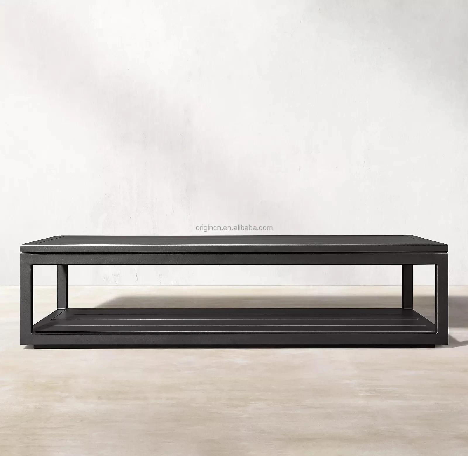 Luxury Modern Table Outdoor Furniture 100% Rustproof Powder Coating Aluminum Coffee Tables