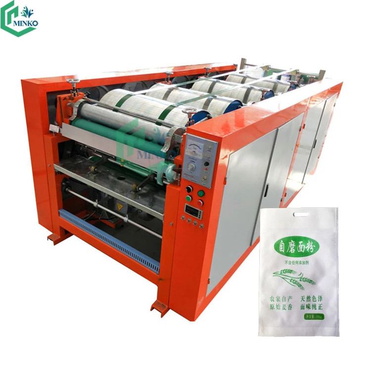 fully automatic bag sewing making machine 4 color non woven carry bag printing machine in india