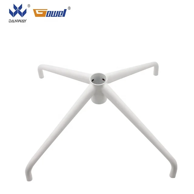 Delicate practical office furniture hardware smart accessories metal 4 leg office chair parts