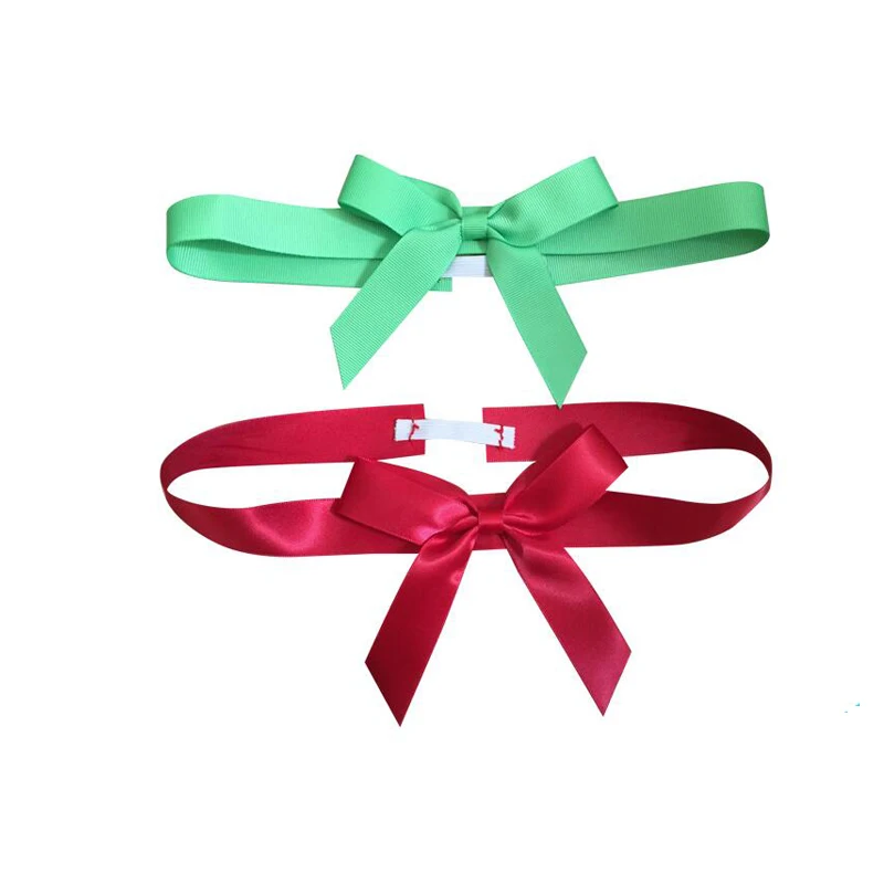 Custom New Satin Stretch Loop with Pre-tie Bows for Chocolate Box