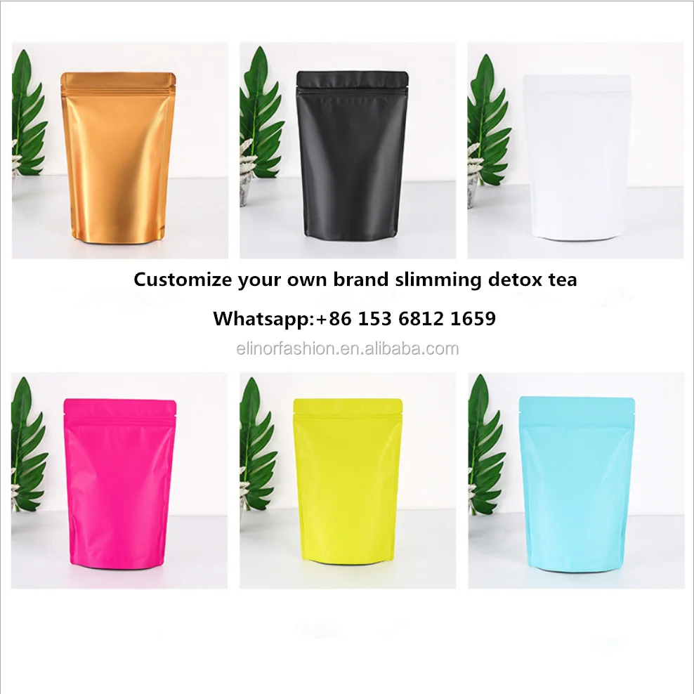 Customized flat tummy fat burner detox slimming tea