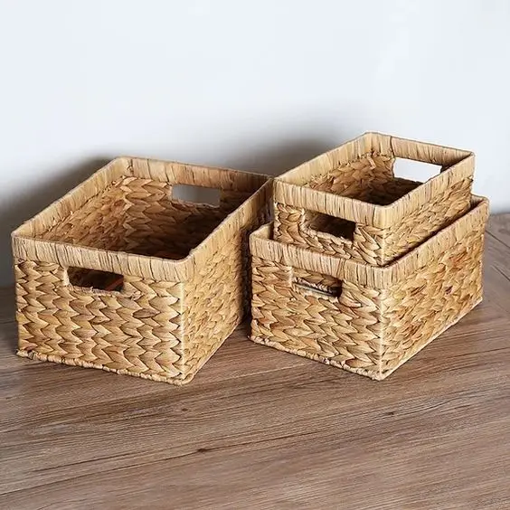 
Viet Nam Natural Straw Storage Basket - Natural Bamboo Storage Basket - Straw Basket Weaving Ms GiGi 0084974399971 