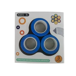Amazon hot sale other toys stress reliever finger magnetic ring toy fidget spinner