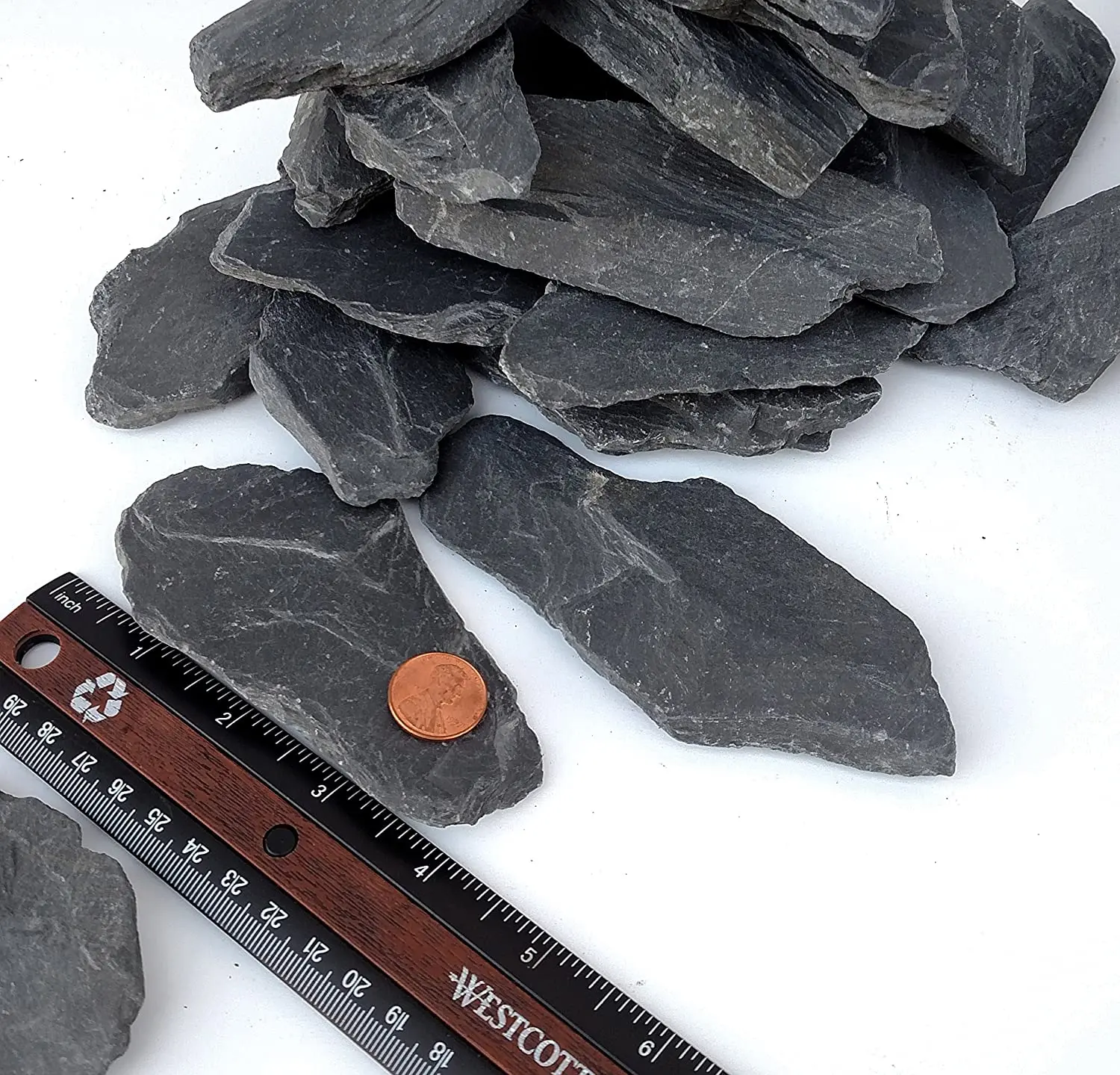 Natural SLATE chip gravel very suitable for placement modelaquarium, bonsai pool garden stone veneer