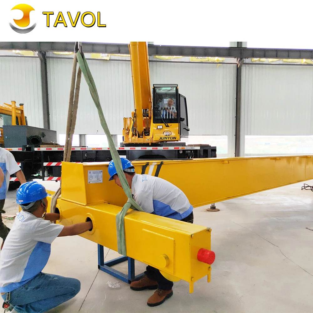 Tavol CE Certificate Light Weight 10t Span 10m Electric Hoist Bridge Crane