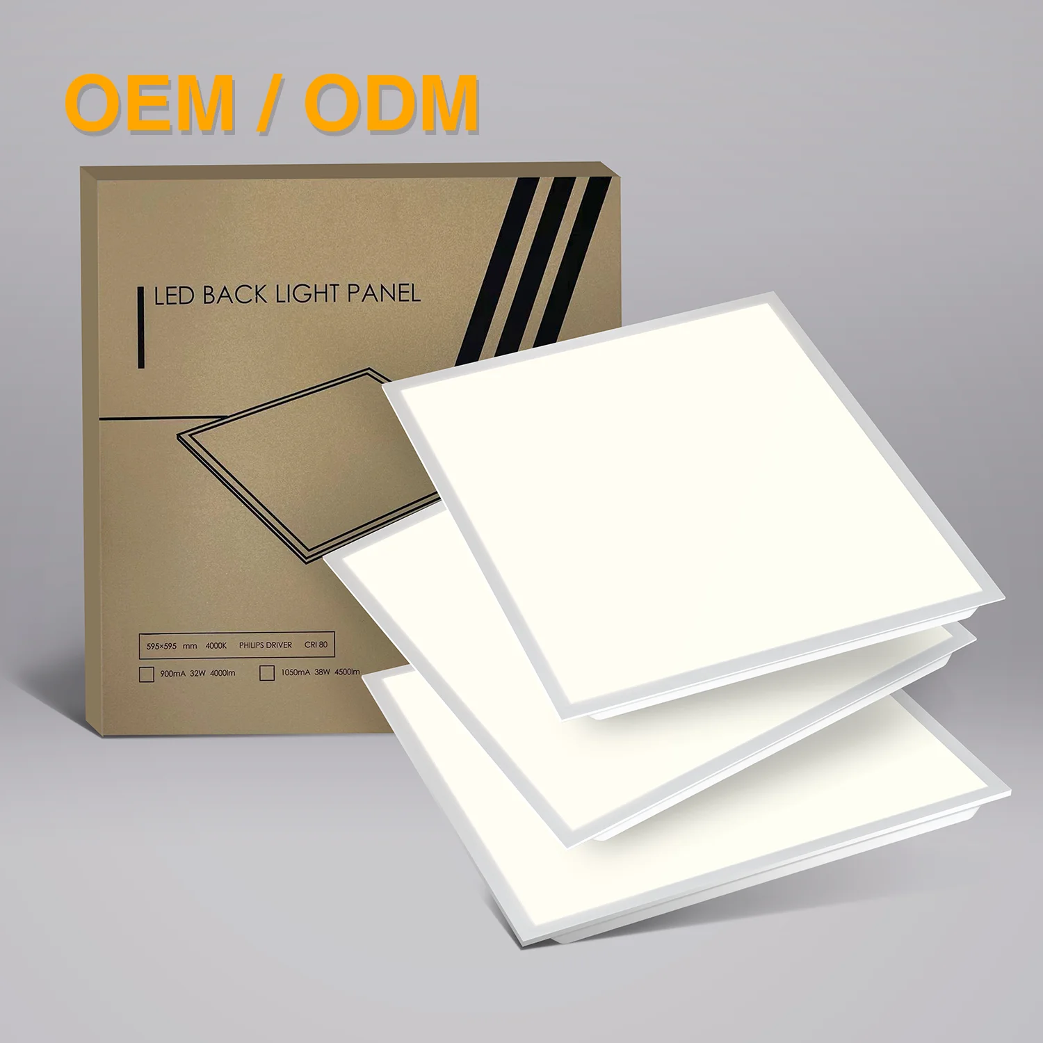 Custom Commercial Square Backlit Anti Glare Panel Lamp Indoor Ceiling Led Light 60x60 62x62 for Office Building