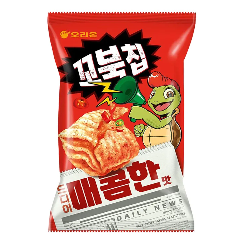 Wholesale Korean Snacks Corn Soup Flavor Potato Chips Shrimp Chips Puffed Food 80g