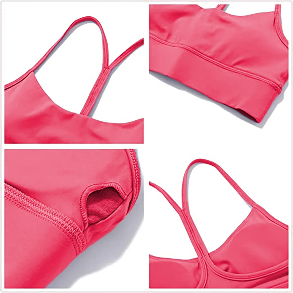 MIQI Wholesales Breathable Gym Clothing Eco Friendly Women Sexy Strappy Back Yoga Sports Bra