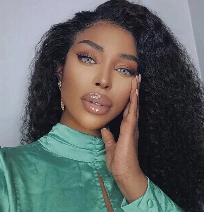 Qingdao Human Hair Wigs Supplier Wholesale Long Afro Kinky Curly Human Hair Wigs,Natural Black Afro Kinky Curly Human Hair