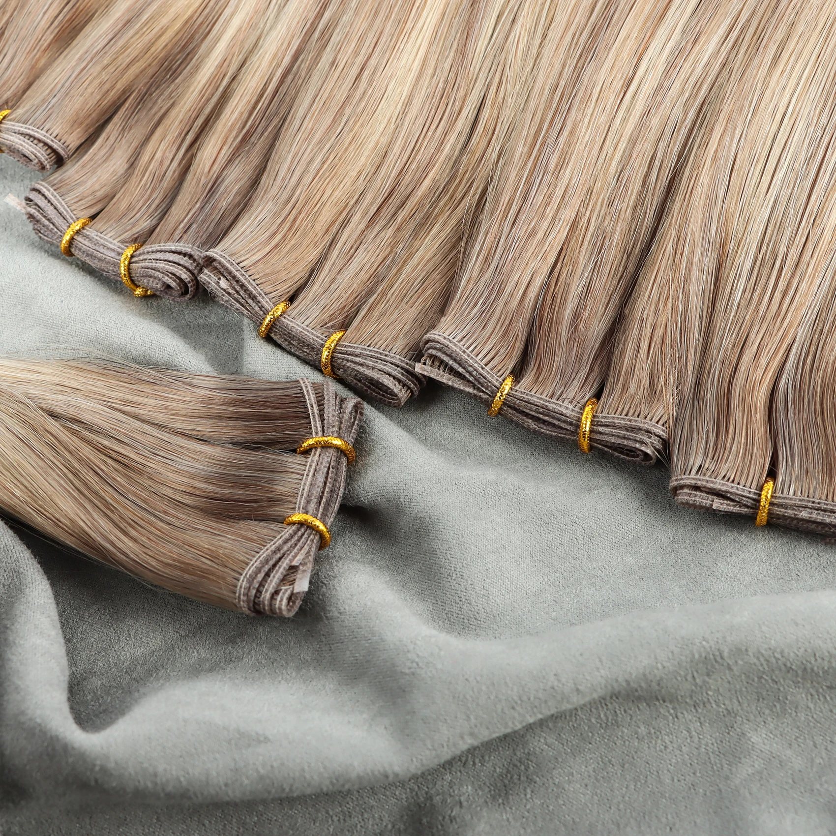 Raw Hair Newest Remy Human European Genius Weft Hair Extensions 13A Double Drawn Russian Genius Hair Weft