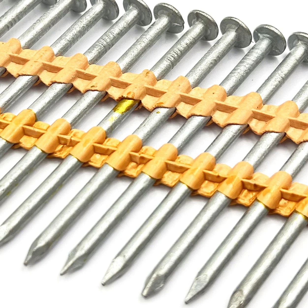 3 x 131 3 x 120 21 Degree Bright Galvanized Plastic Collated Framing Nails Plastic Strip Nails