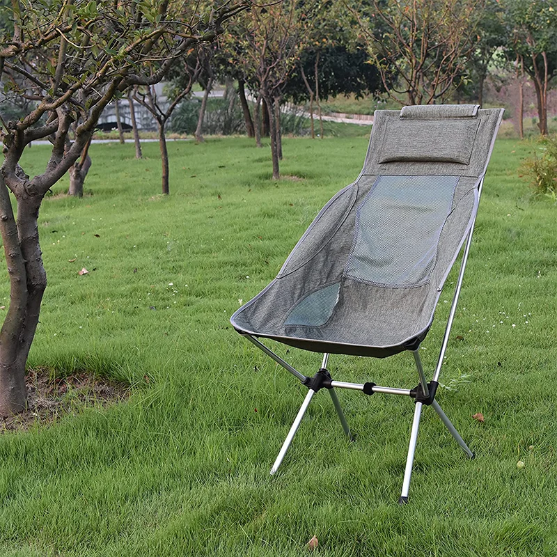 QIBU Outdoor Two Person Folding Portable Camping Bench Soft Double Seat Beach high back moon Chair