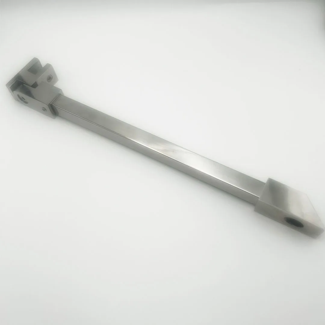 SUS Inclined Head Adjustable Telescopic Glass Support Bar Shower Door Stabilizer Bar For Frameless Shower Doors