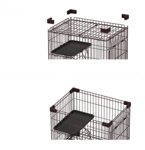 Pets New Inventions 2-Tier Cat Cage Cat House by carbon steel wire Custom