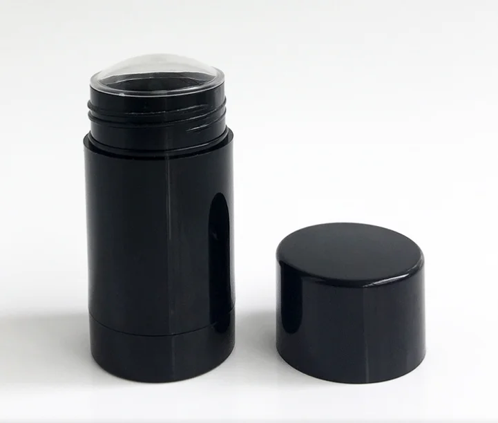 factory direct supply deodorant packaging 50g 75g empty shinny matte black deodorant stick summer body deodorant container