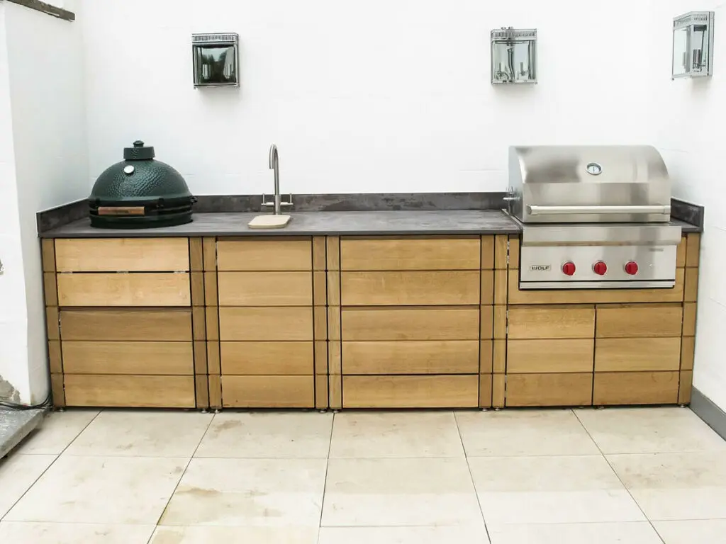 NICOCABINET Design Stainless Steel Gas Grill Outdoor Kitchen Cabinet Island for Boat RV or Backyard