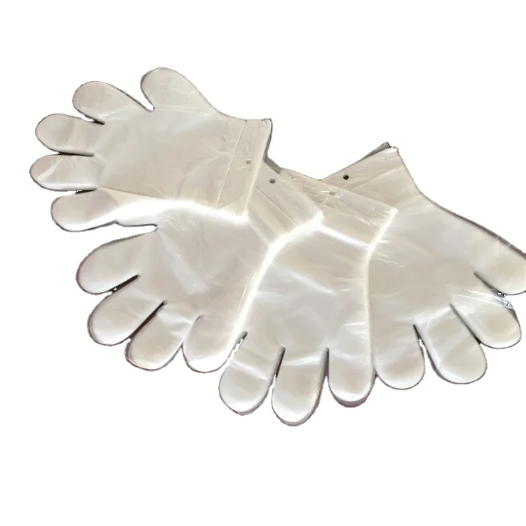 
HDPE LDPE CPE TPE clear polyethylene disposable plastic gloves 