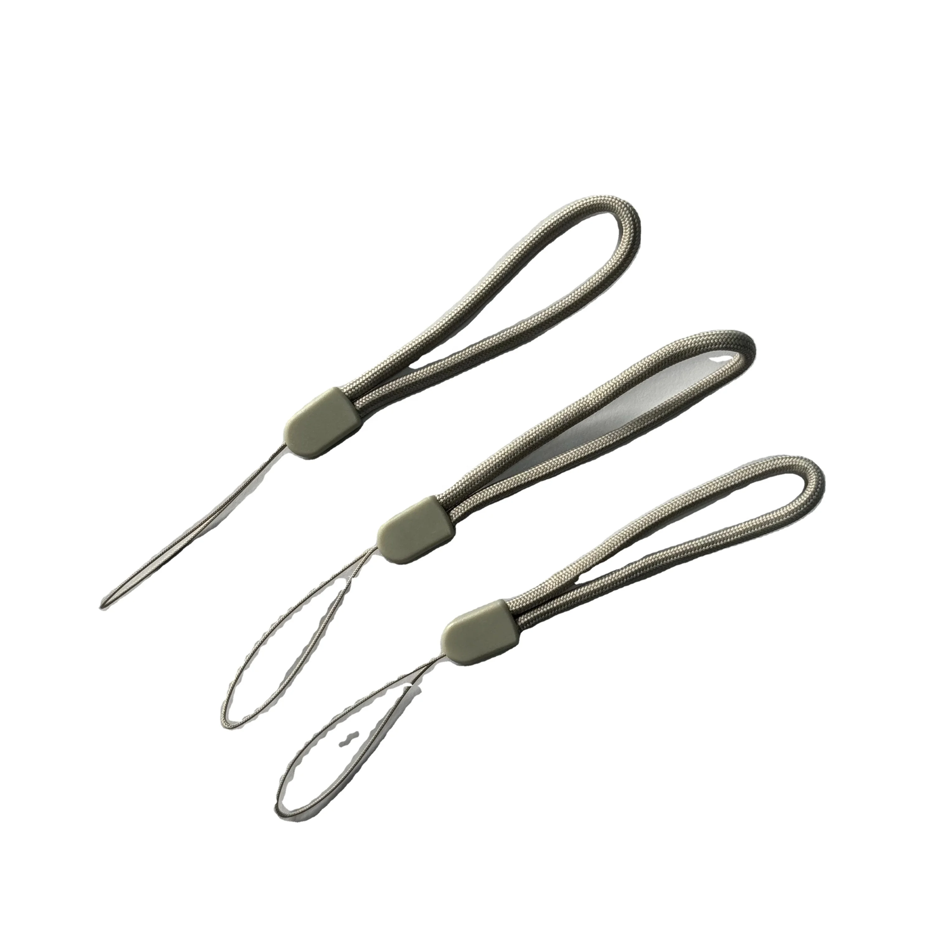 Custom design polyester promotional woven short mini wrist finger strap phone lanyards for usb flash drive