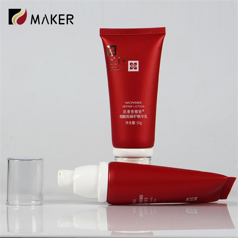 LDPE Skincare Applicator Facial Cleanser Face Eye Cosmetics CC BB Cream Packaging Plastic PE Airless Pump Tube