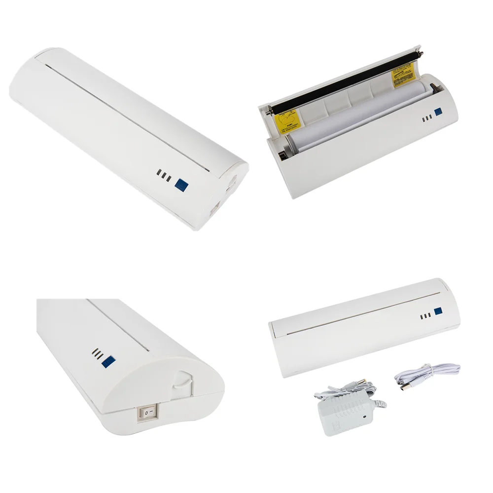 210mm mini high quality thermal printer portable 1500mAh Li-ion Battery mini printer portable